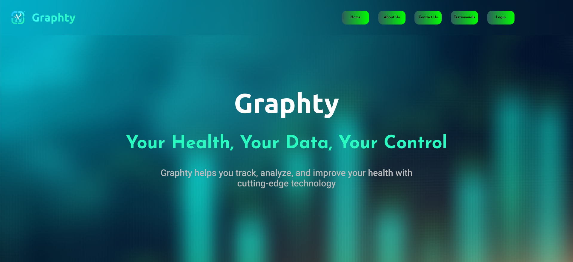 Graphty healthcare website project
