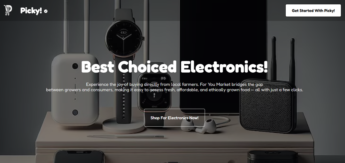 Picky! online shopping website project