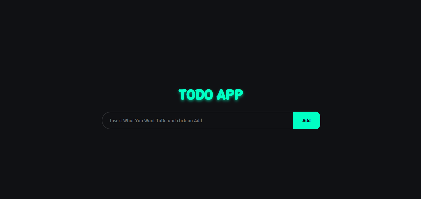 To-Do App website project